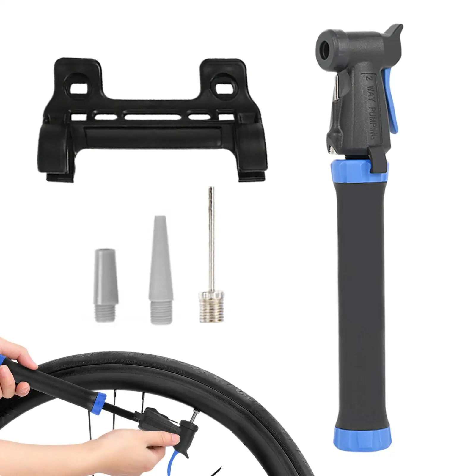 

Mini Bike Pump 80psI Air Pump Valve MT B Road Cycling Pump Nylon Bicycle Hand Air Pump Tire Inflator Inflating Swimming Rings