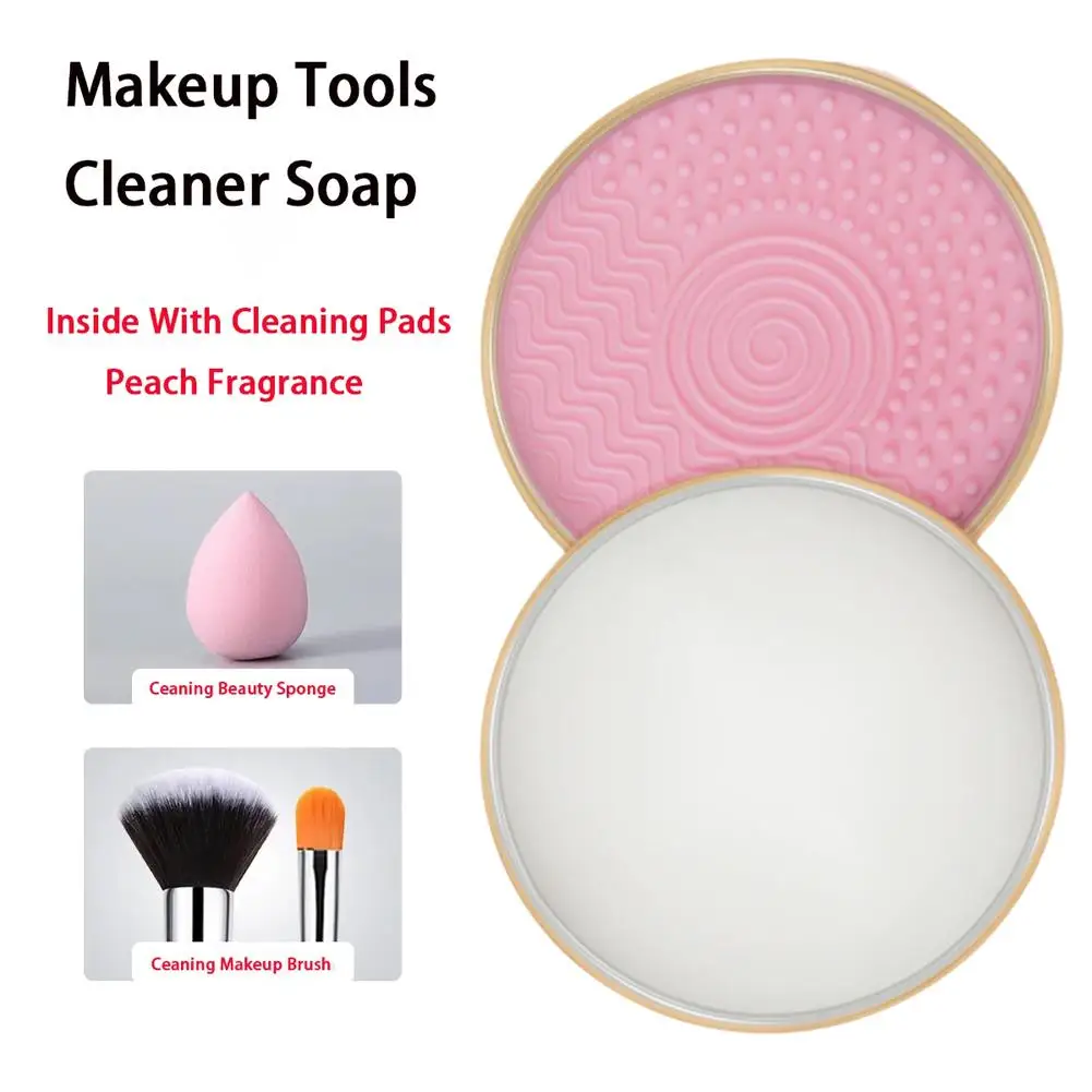 50g Silicone Makeup Brush Cleaner Soap Pad Make Up Tool Washing Eyebrow Makeup Cosmetic Brushes Brush Cleaner Cleaning Z5K3