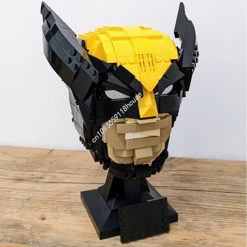 ชุดตัวต่อซูเปอร์ฮีโร่ วูล์ฟเวอรีน 545 ชิ้น แบบจำลองหมวกกันน็อค ของเล่นเสริมสร้างจินตนาการ ของขวัญสำหรับเด็ก ของเล่น DIY