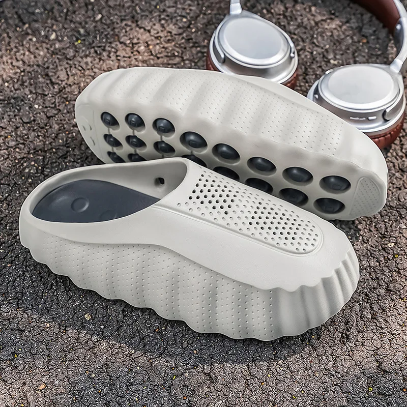 Hole Shoes Kids Summer Slippers Breathable Comfortable Foot Massage Soft Sole Couple Sports Sandals