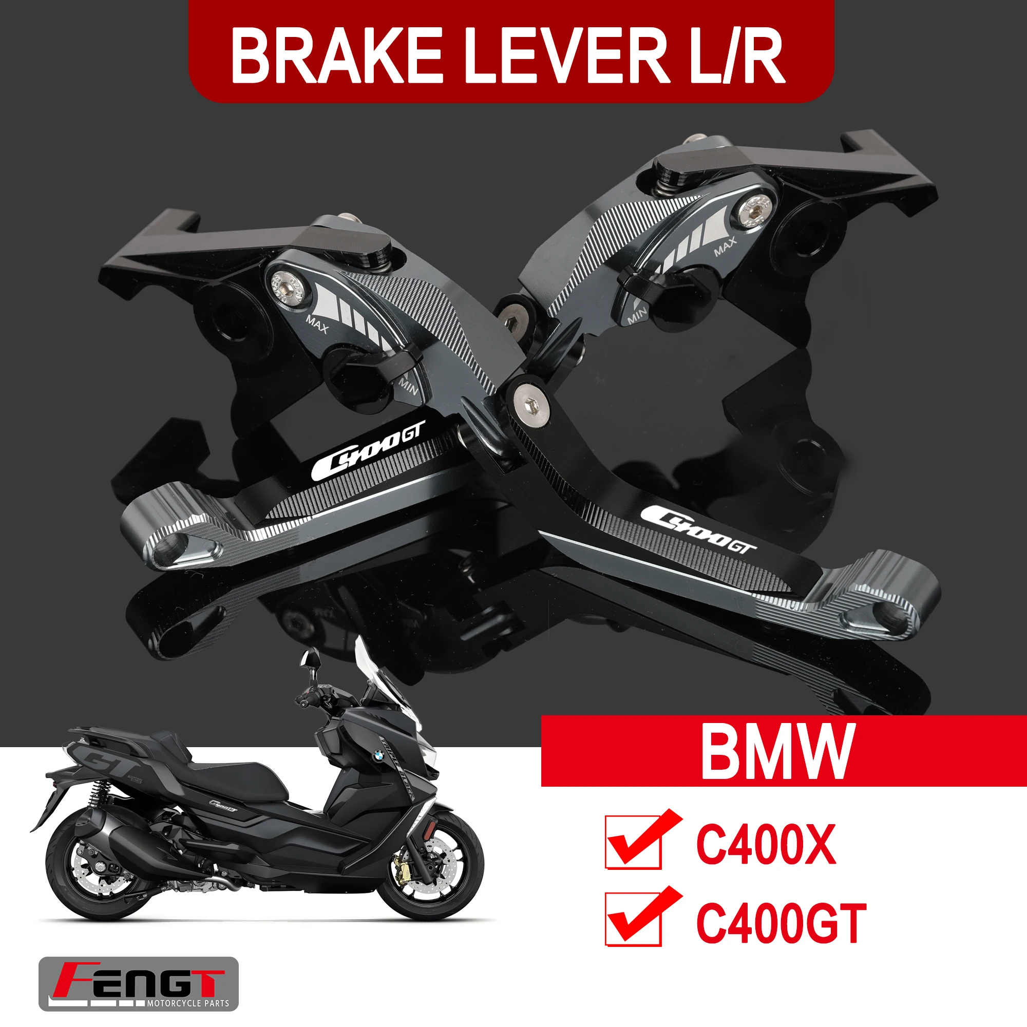 

NEW 5D Brake Lever For BMW C400GT C400X C 400 GT X 2018-2024 Motorcycle CNC Brake Lever Clutch Lever Set Adjustable Handle Lever