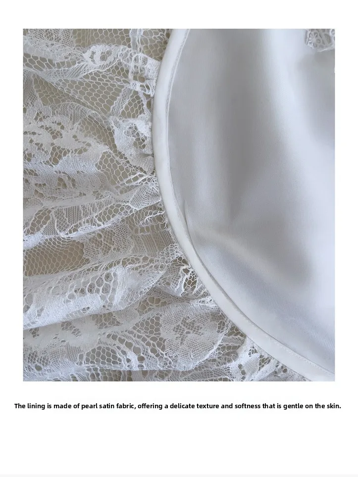 

Ele Lace Trim Off-oulder Midi Dr Beautiful Holiday Dr Asymmetrical Pure Desire Sle Summer White Gown