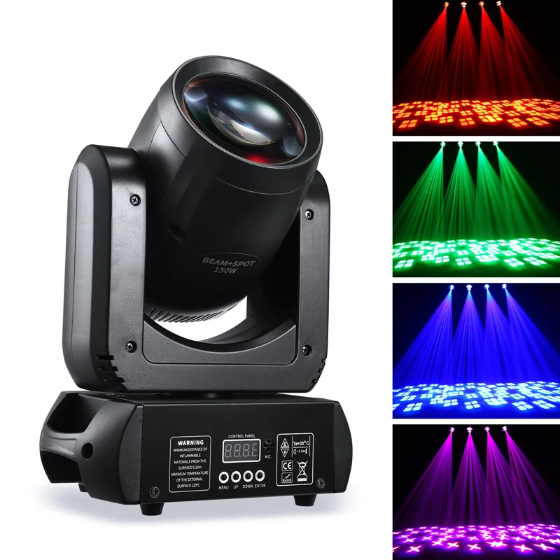 Imagem -02 - Led Beam Moving Head Light 150w Local Stage Show Disco dj Festa Clube Bar Dmx512 Efeito Led Palco Evento Show