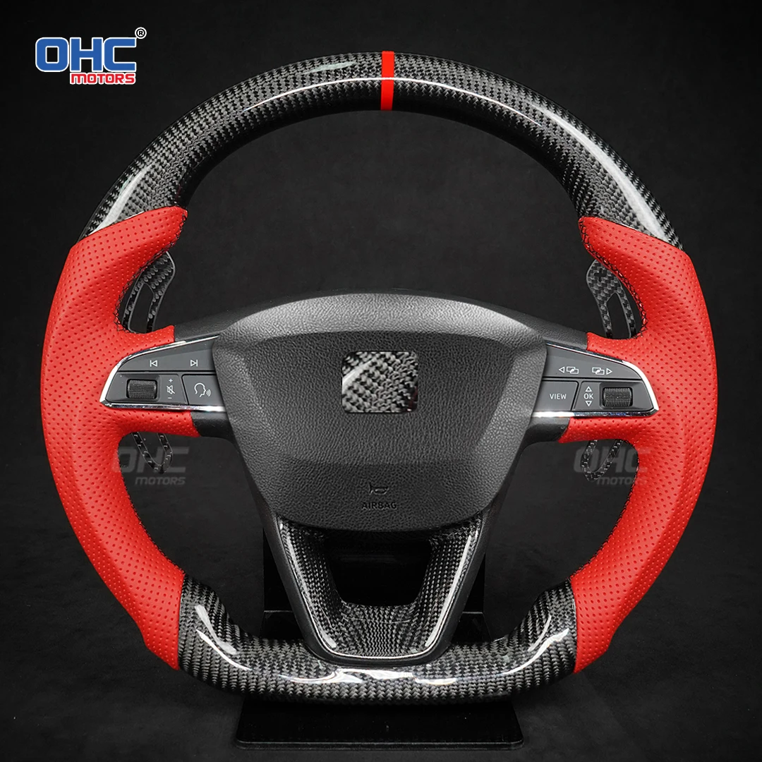 OHC Motors Plug & PlayCarbon Fiber Aluminum Alloy Magnetic Paddle Shifters For Seat Leon Cupra Formentor Leon ST Audi B8/B8.5