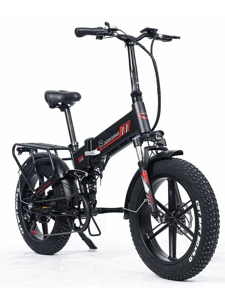 AliExpress RANDRIDE YX20M City Ebike 1000W Adult Electric Bicycle 48V17AH Battery E-bike 20 Inch Fat Tire Foldable Electric Bike