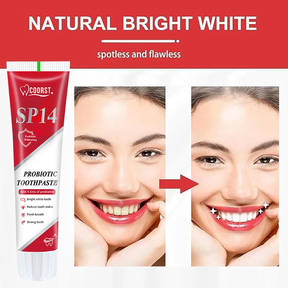 Sp-14 Probiotic Toothpaste Brightening Mint Fresh Breath Deep Cleaning Remove Plaque Stains Oral Hygiene Teeth Whiten Toothpaste