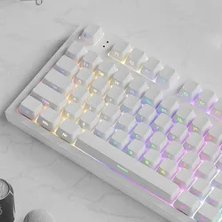 140 Keys RGB Backlit PBT Keycaps Cherry Profile Side Printed Shine Through Keycaps for Gateron MX Switches Mechanical Keyboard