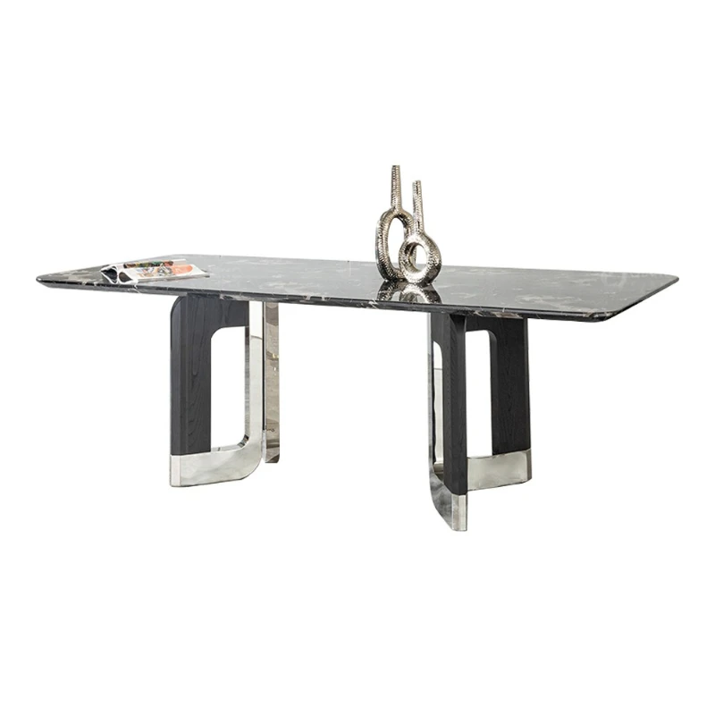 

Light luxury marble dining table Home high-end luxury dining table