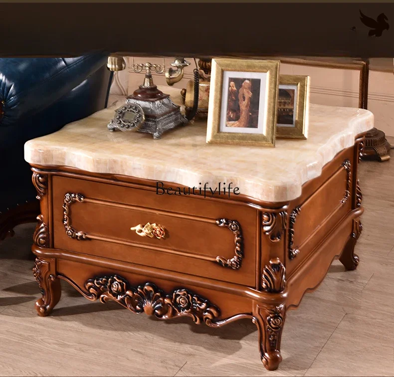 

LJYEuropean solid wood corner, American luxury shelf square corner cabinet furniture