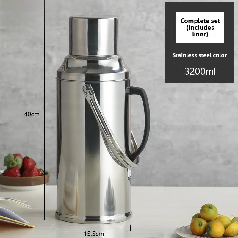 

Изолированная бутылка для воды из нержавеющей стали, долговечный 72-часовой чайник для горячей воды для домашнего использования, горшок для кипящей воды, термос