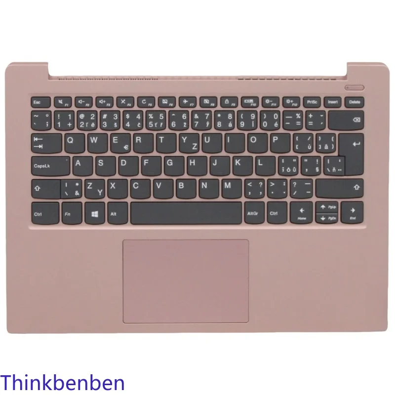 CZ Czech Sand Pink Keyboard Upper Case Palmrest Shell Cover For Lenovo Ideapad S340 14 14IWL 14API 14IIL 14IML 5CB0S18457
