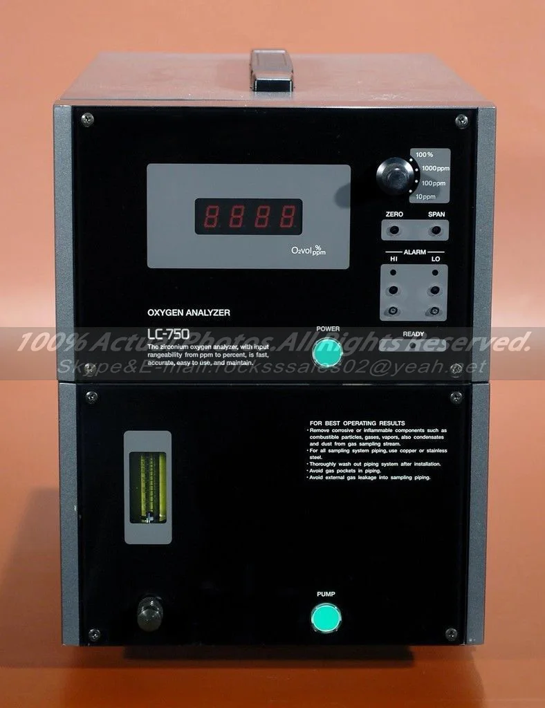 OXYGEN ANALYZER LC-750/PC-120 Used In Good Condition