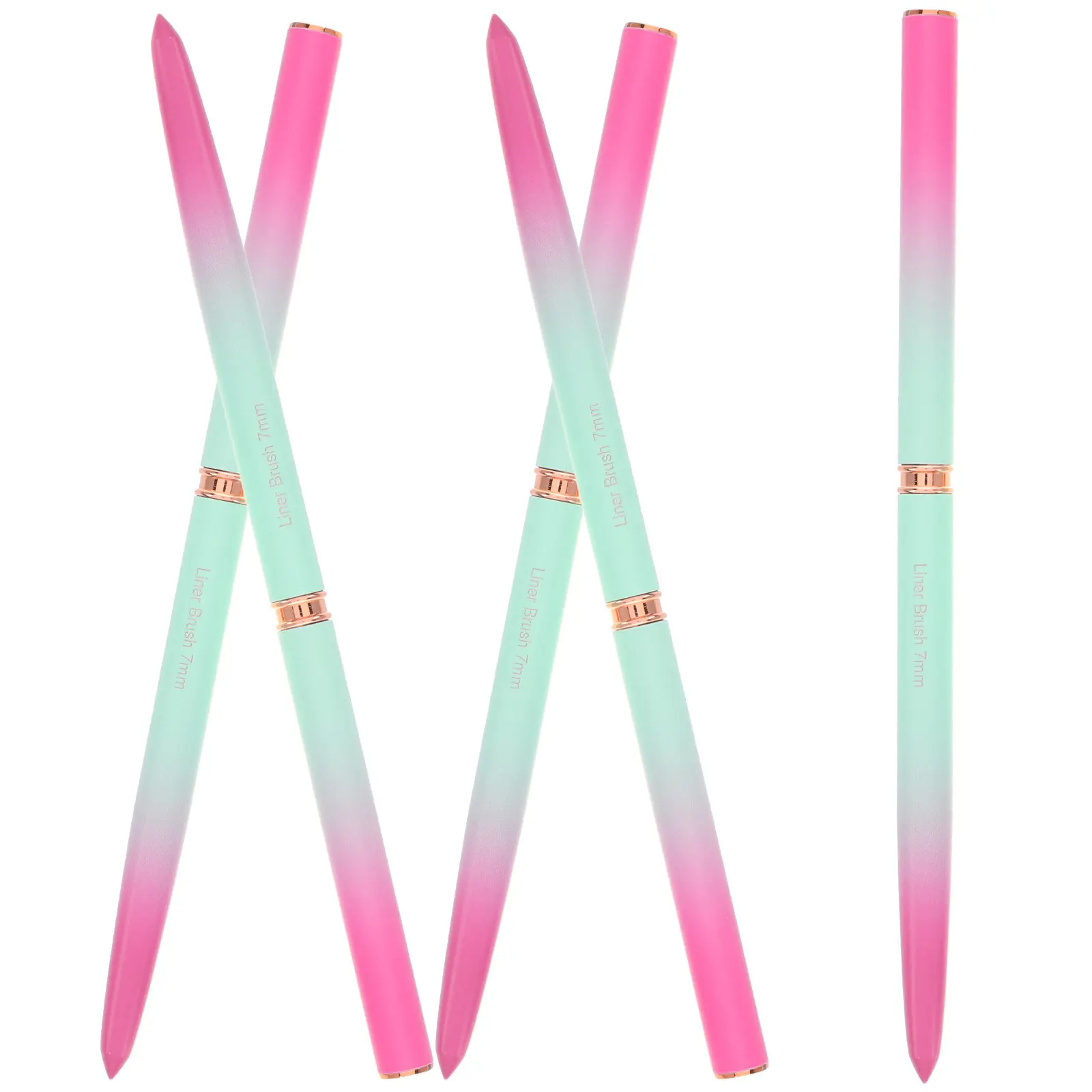 5Pcs Gradient Metallic Nail Art Liner Brushes Fine Tip Drawing Tool for Gel Polish Nail Design Detailing
