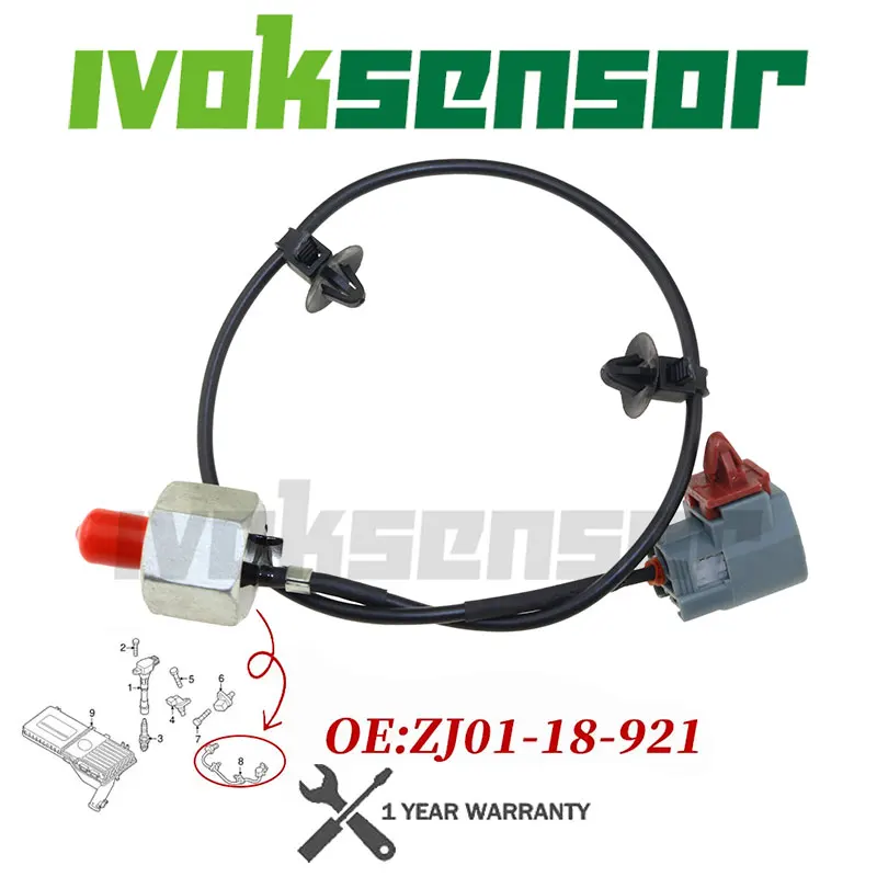 

ZJ01-18-921 E1T50371 ZJ0118921 E001T50471 Detonation Knock Sensor For Mazda 3 5 CR19 6 1.3 2.0 2.3 Mazda6 Mazda2 Mazda3 BK 2 DE