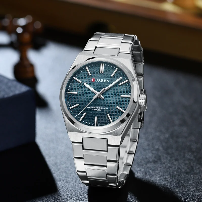 CURREN 8439 Top Brand Men's Watch Luxury Business Waterproof Stainless Steel Military Quartz Men's Watches relógios masculino