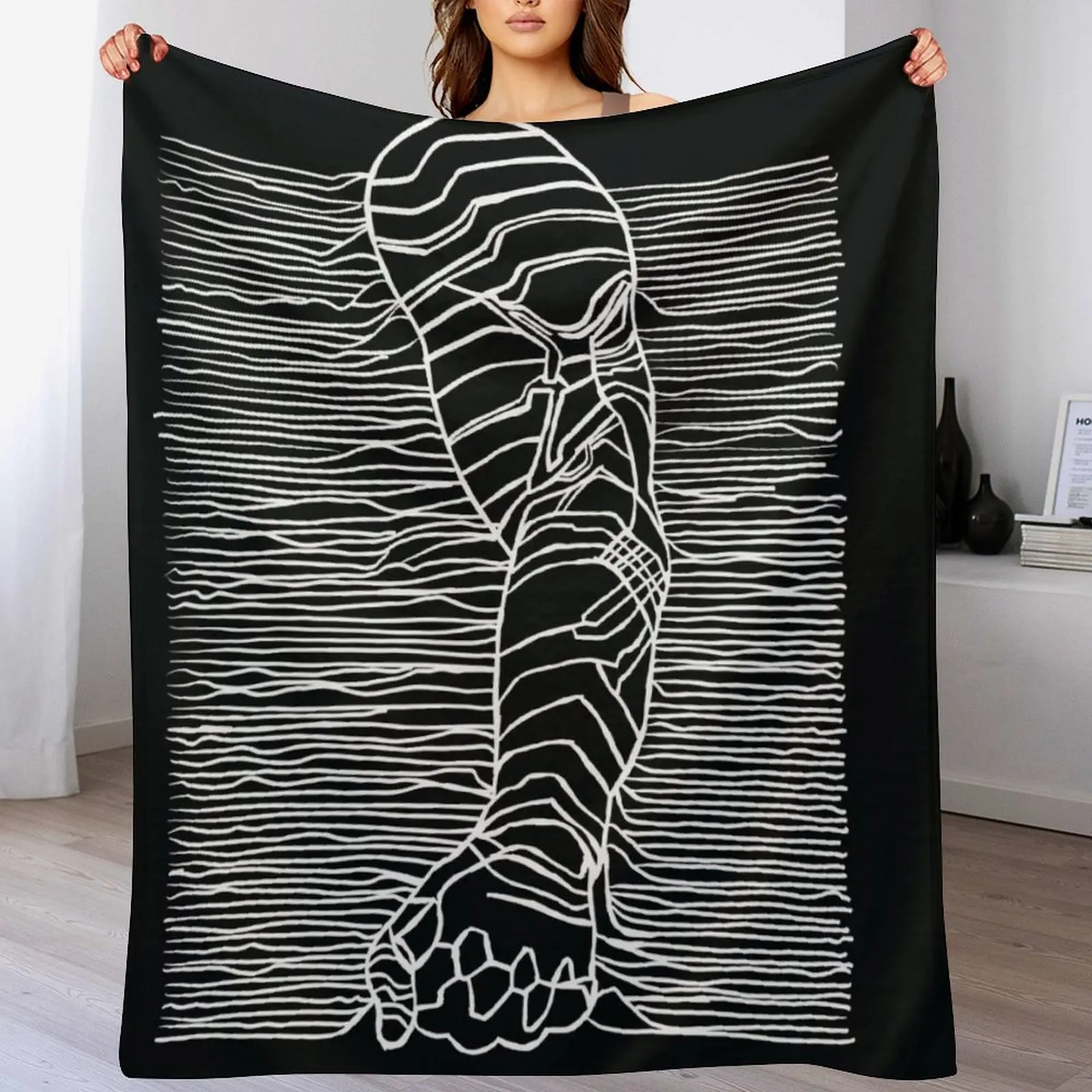 

Unknown Pleasures: Bucky edition Throw Blanket Sofa Extra Large Throw Blankets