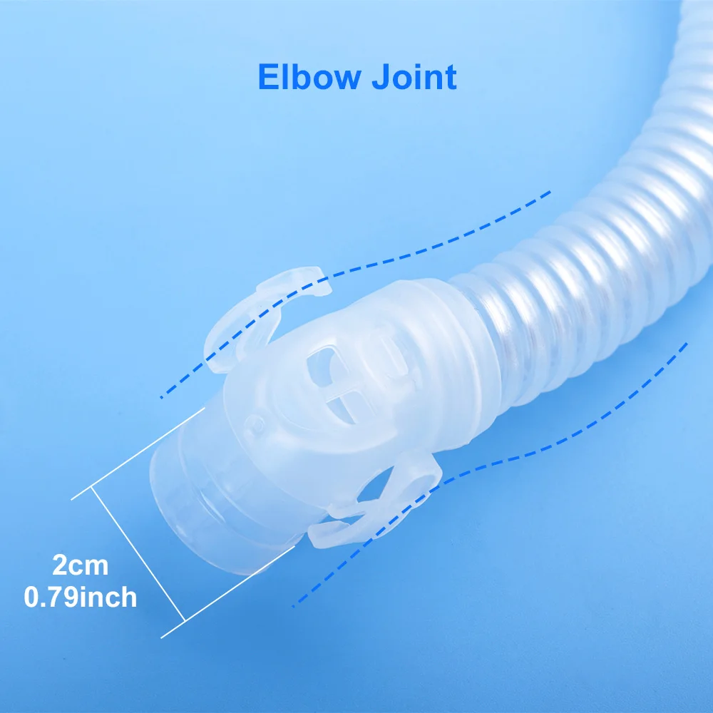 CPAP Elbow Tubing Connector Extension Short Tube for AirFit F40 Full Face Mask CPAP Mask Mouth and Nasal Mask for Sleep Apnea ﻿ view 3