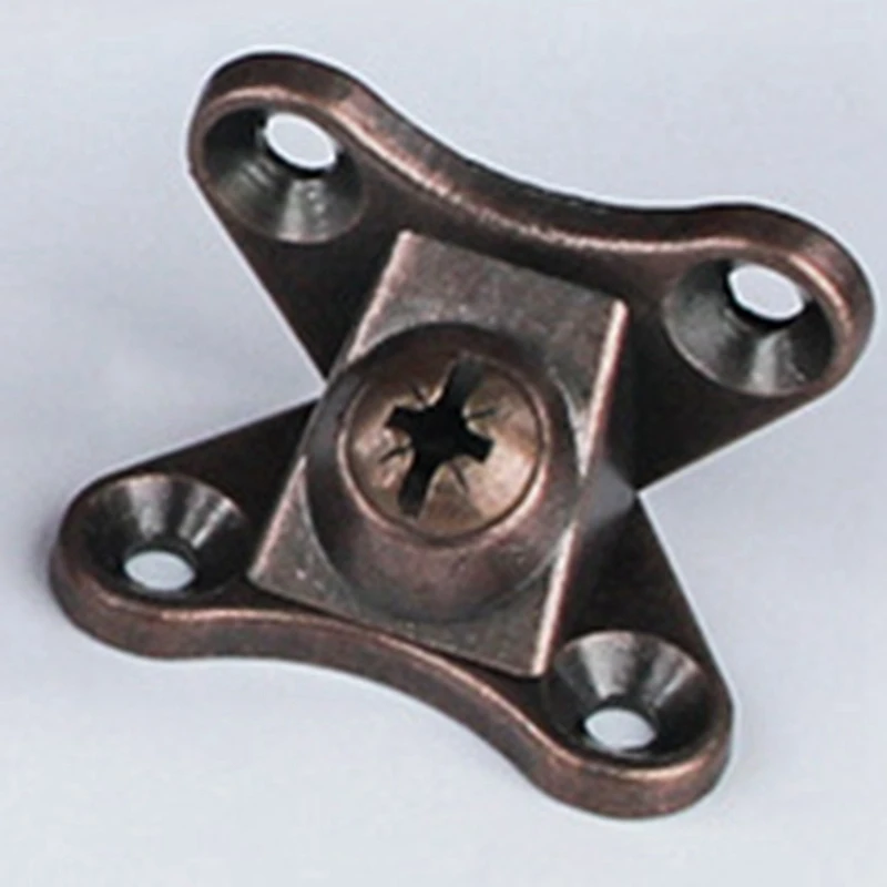 20PCS Removable Combination Butterfly Corner Code Heavy Duty Shelf Brackets, L Bracket, (Red Bronze)