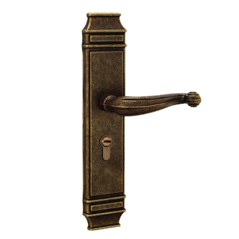 

Taihao copper lock, Shilian Taihao brass hand-cast indoor door lock, all-copper split handle door lock 938