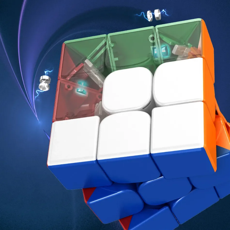 [キューブクレイジー] Moyu RS4M 2020 4X4 マグネット式マジックキューブ RS4 M 4x4 マグネットキューブ スピードキューブ RS3M 2020 パズル おもちゃ 子供向けギフト