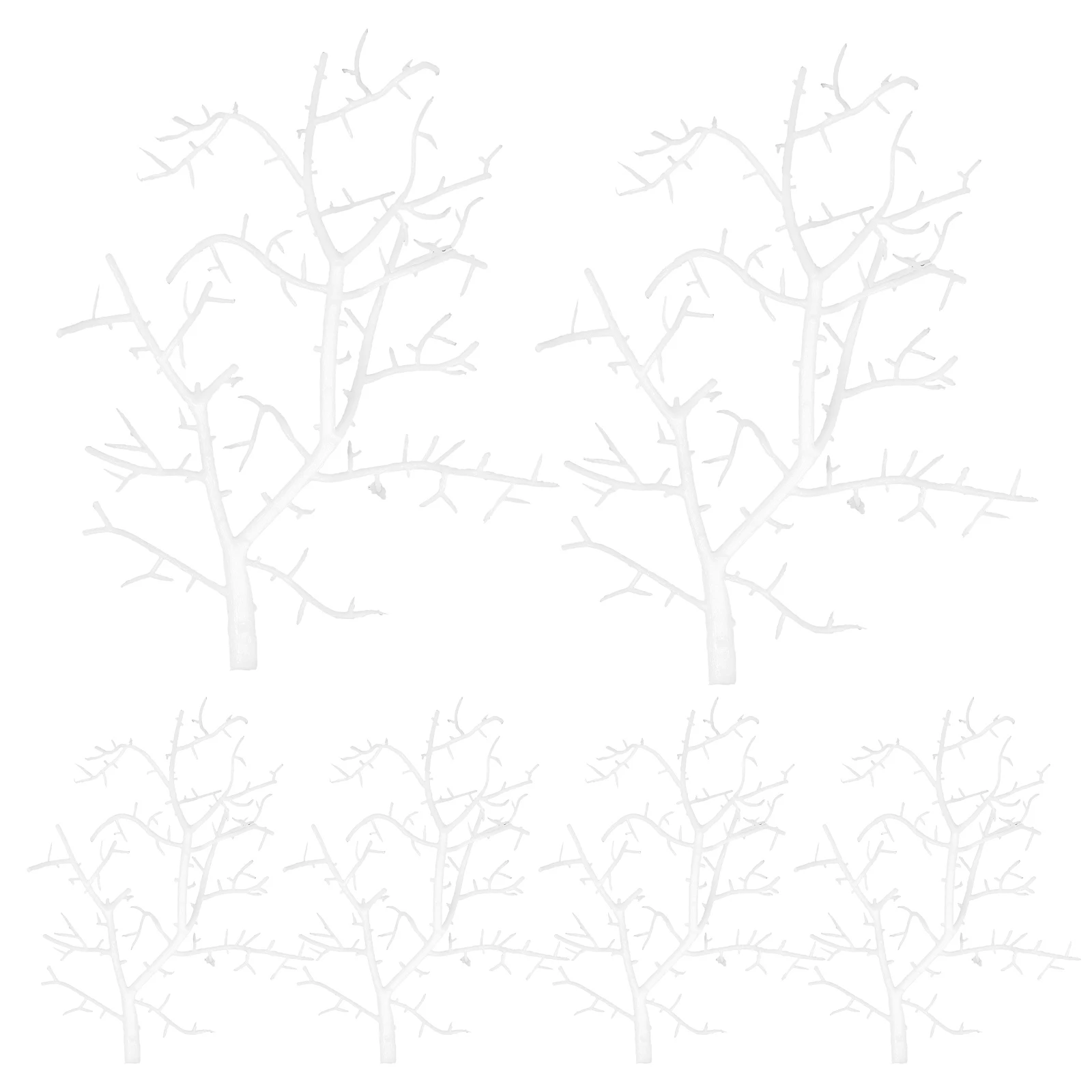 

6 Pcs Artificial Antler Tree Branches Plastic Dry Decor Faux Plants Coral Twig Vase Fillers Home Office Tablenaments DIY Flower