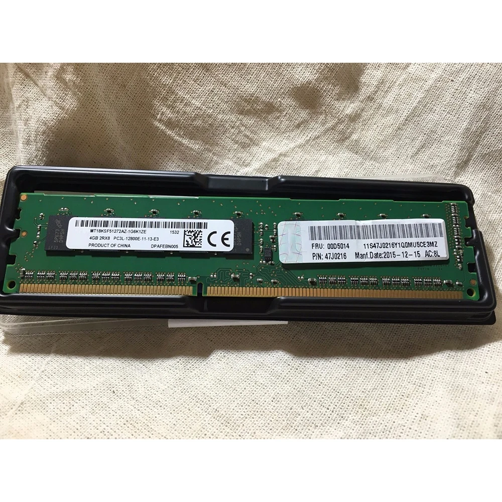 

1PCS Server Memory For IBM RAM 00D5012 00D5014 47J0216 4GB DDR3 1600 ECC