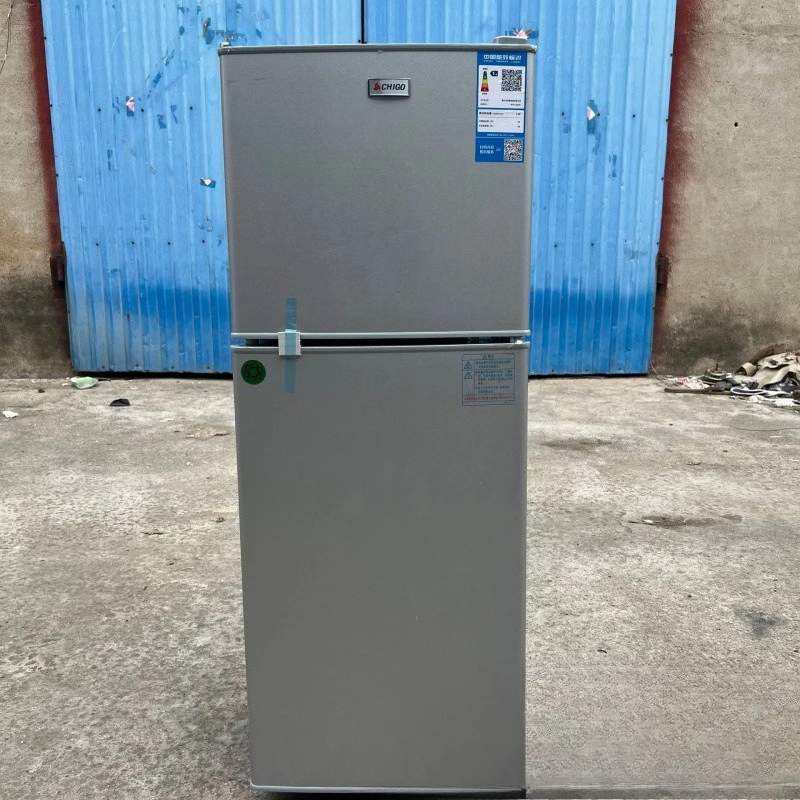 Двухдверный холодильник 156л, небольшой бытовой холодильник, мини-морозильная камера, небольшой холодильник для отеля Двухдверный холодильник 156л, небольшой бытовой холодильник, мини-морозильная камера, небольшой холодильник для отеля