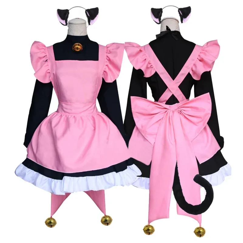 Zhomecos Anime Card Captor Sakura Cosplay Costume Kinomoto Sakura Cosplay Costume Cat Costume Maid Lolita Costumes