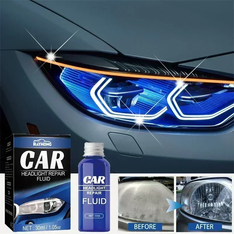 Scratch Remover Repair Headlight Renewal Polish Liquid Car Headlight Polishing Agent Headlight Restoration Kit Auto Accessories