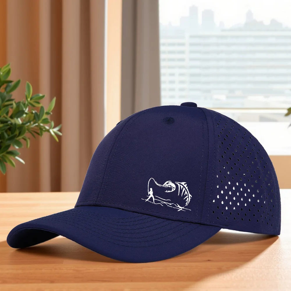 2026 Neue Modische Gebogene Trucker-Kappe mit Angelmotiv, Sommer-Mesh-Atmungsaktive Baseballkappe für Outdoor-Aktivitäten, Gorras Hombre – Detail 5