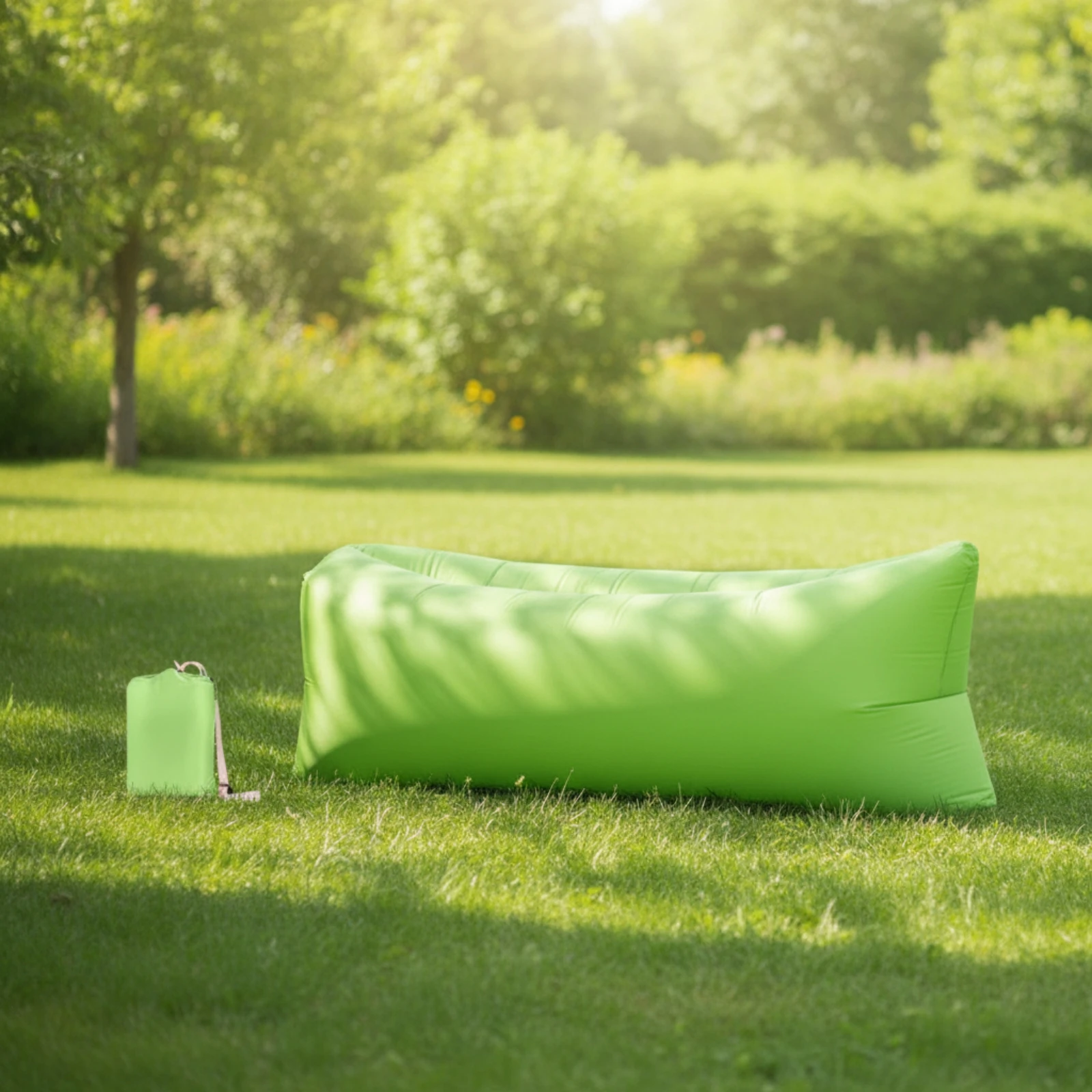 Inflatable Lazy Sofa Lightweight Inflatable Sofa Lazy Lounger Long-Lasting Lounge Chair Compact for Campers, Camping, Beach