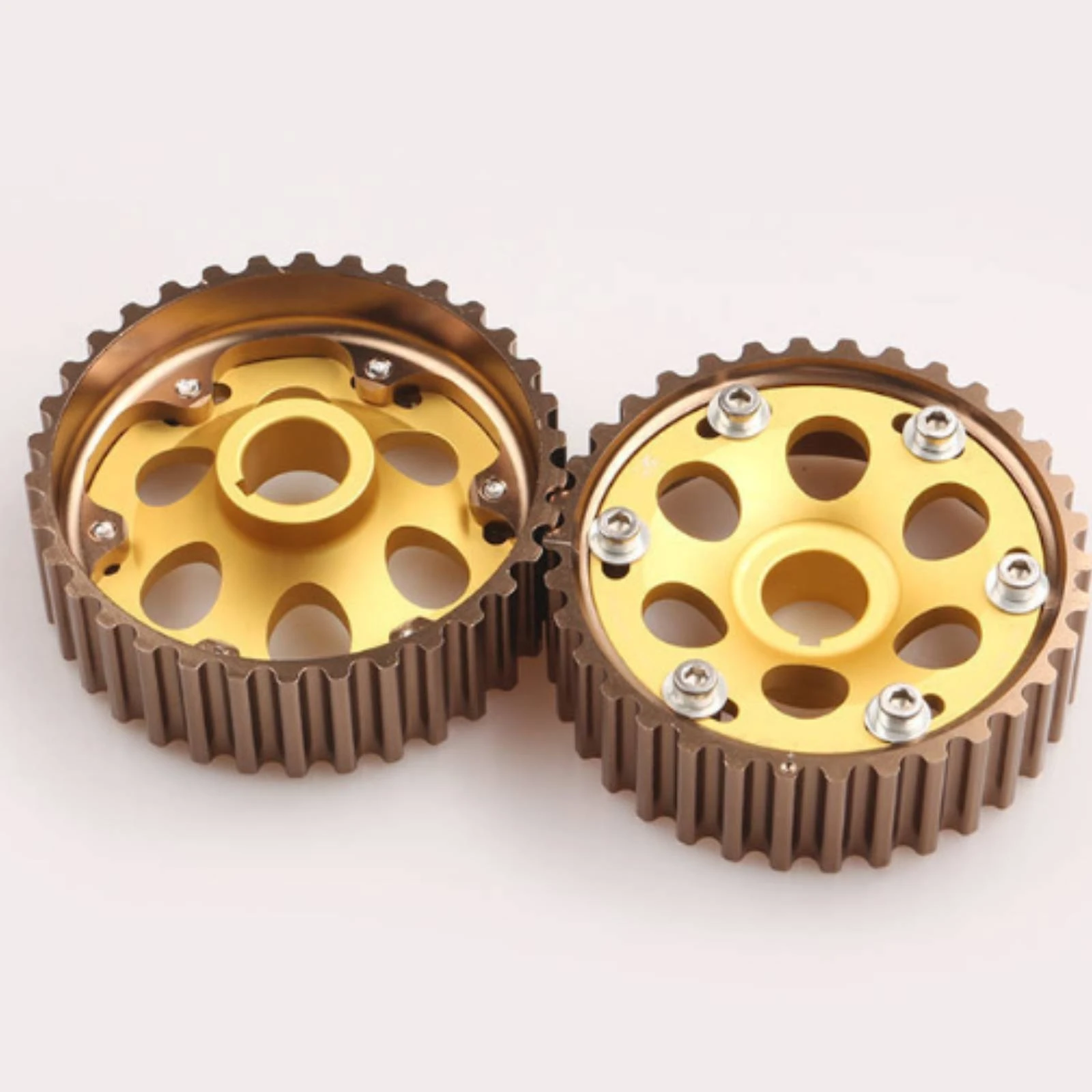 2 Pieces Timing Cam Gears Aluminum Alloy Camshaft Gears Engine Part High Precision Machined for Tuners, Track Projects