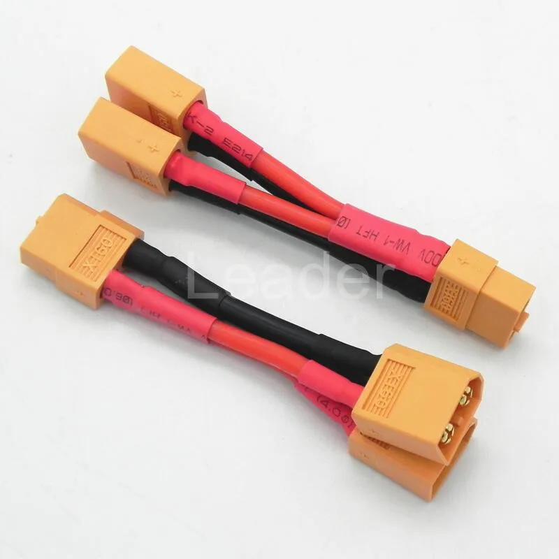 

10 Pcs/Lot XT60 Parallel Battery Connectors Adaptor Cable Extension Y Splitter ZD0190