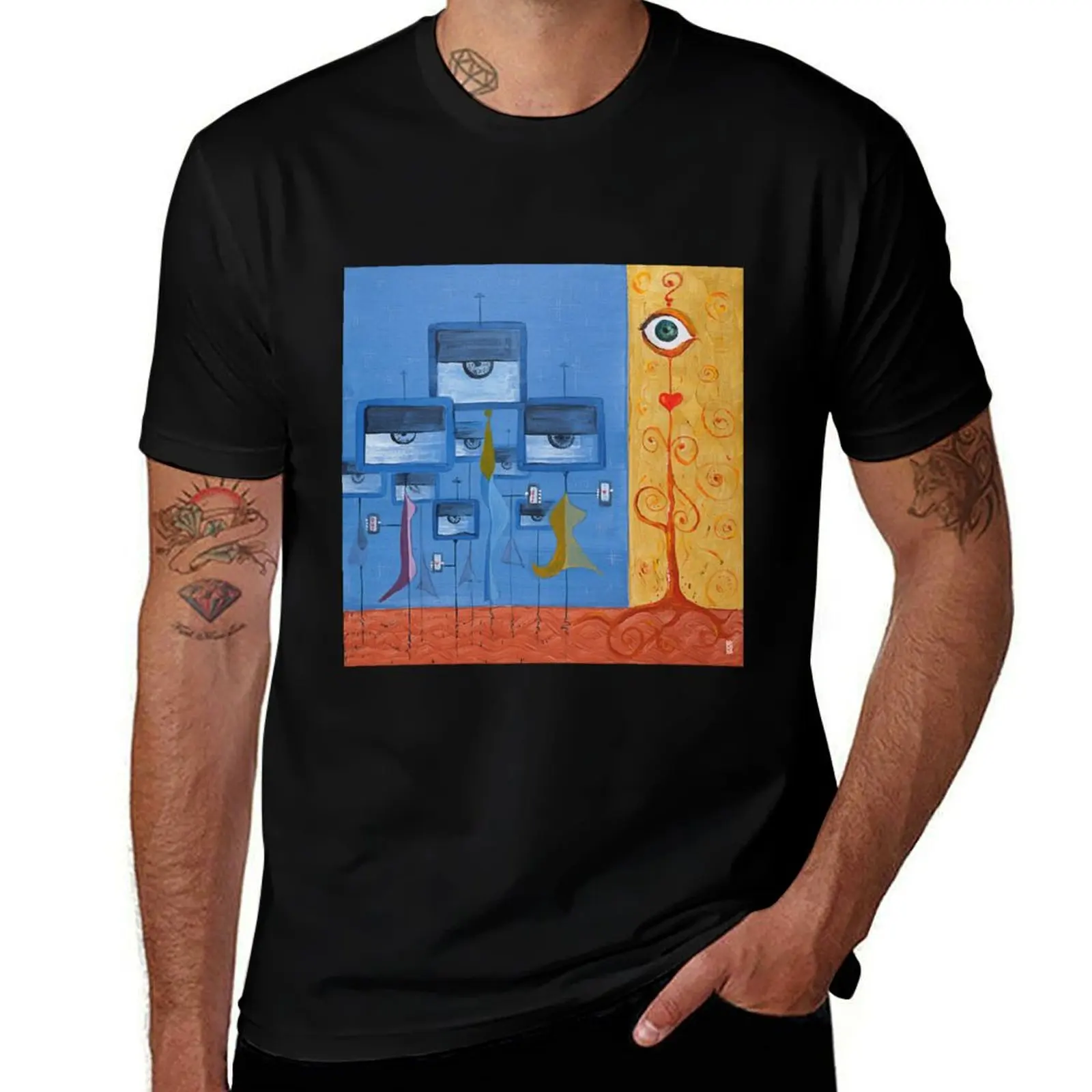 

Mainstream Hypnosis T-Shirt t shirts for man graphic vintage anime t shirts for man T-Shirt
