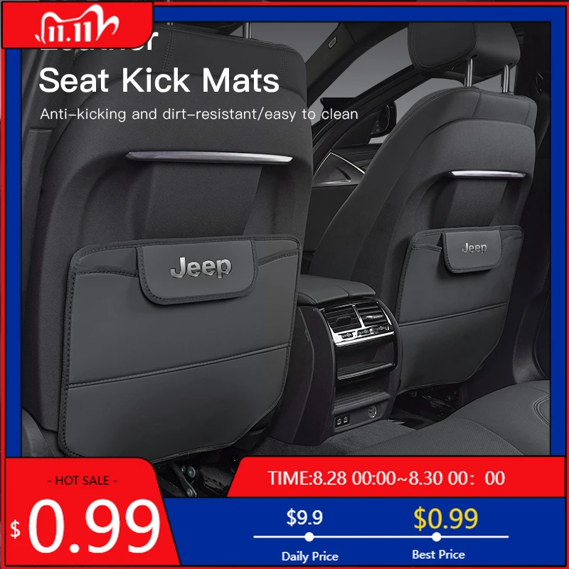 

Cup Holders Car Anti-dirt Pad Car Seat Covers Back Protectors Cover For Jeep Grand Cherokee Wrangler JK Gladiator Compass Renega