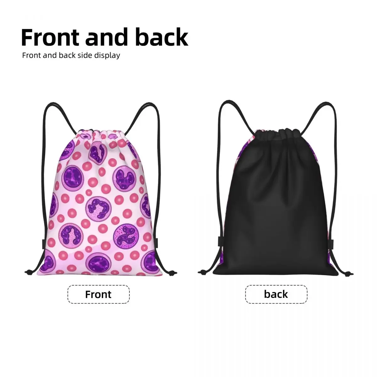 WBC Science Chemistry Cell awstring Bag For Training Yoga Backpacks Women Men Chemical Biology Laboratory Sports Gym Sackpack