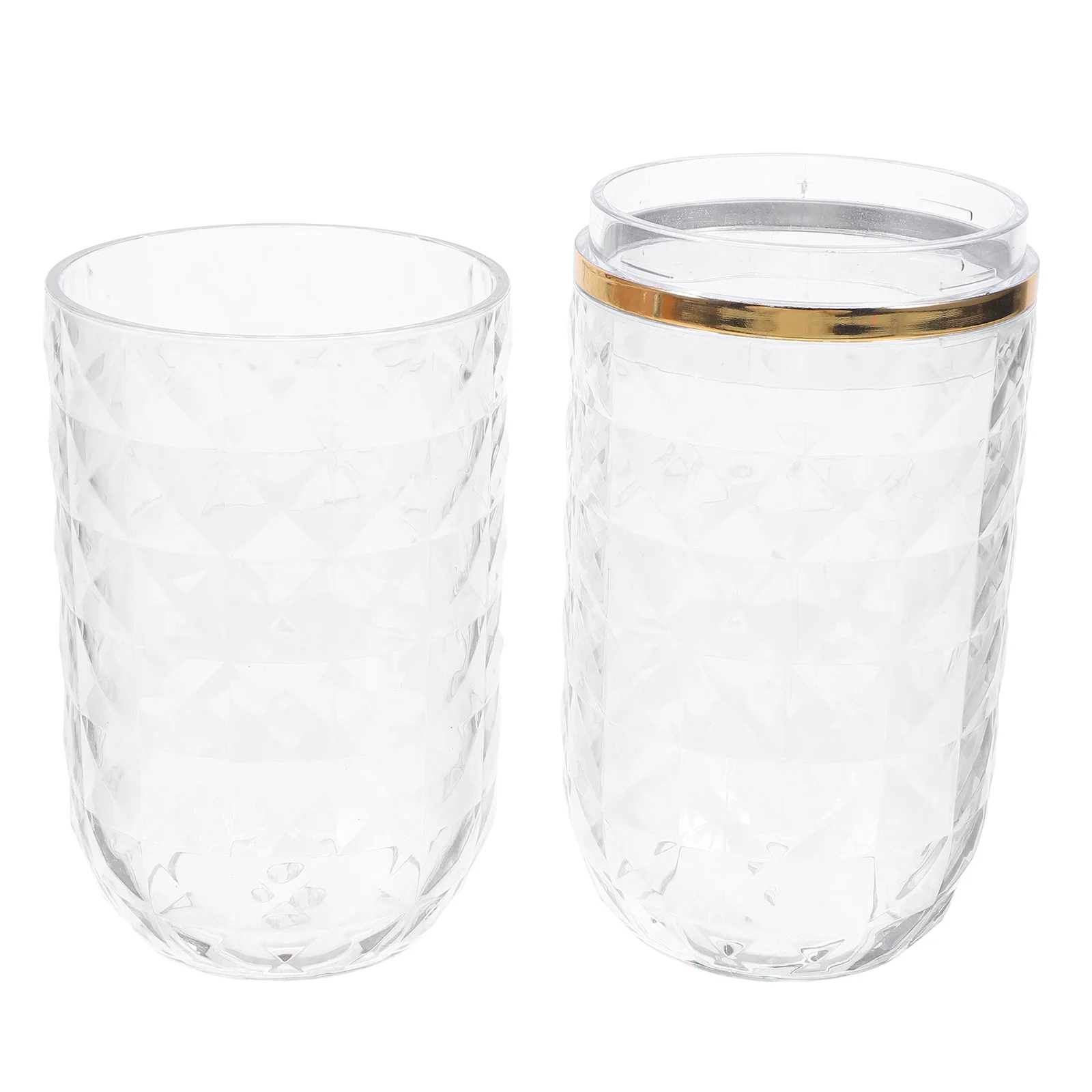 

Transparent Dual Cup Toothbrush Box Multifunctional Toothpaste Storage Travel Home Gym Bathroom Toothbrush Cup