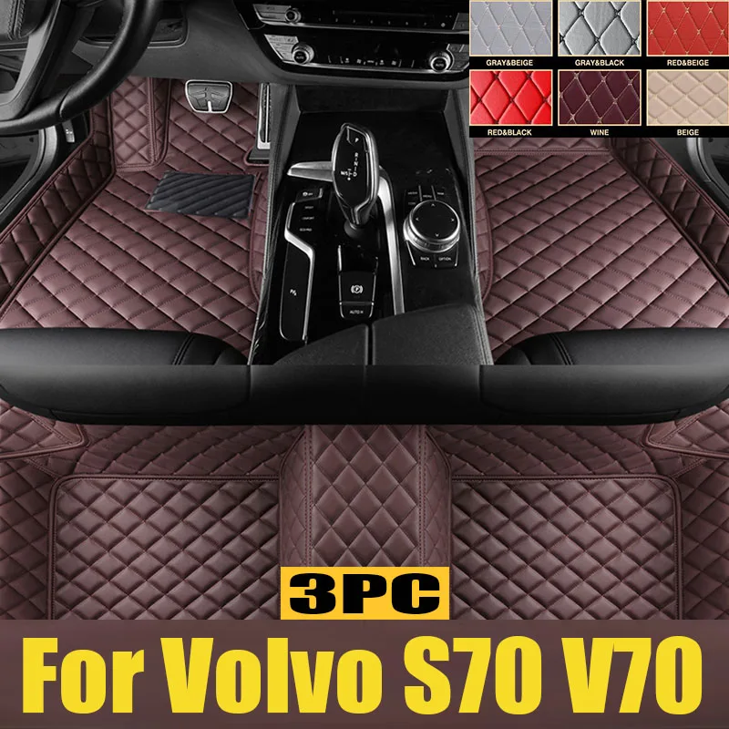 

Car Mats For Volvo S70 V70 XC 1997~2000 Carpet Anti Dirt Pad Auto Interior Parts Durable Leather Floor Mat Rug Car trunk mat