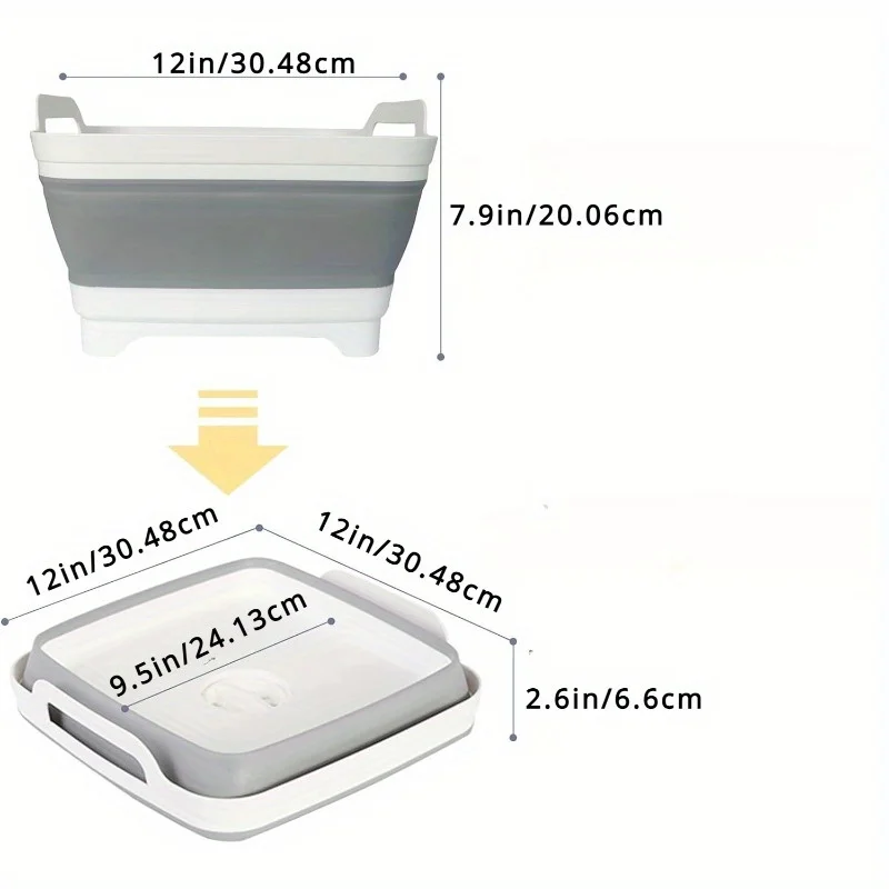 1pc Collapsible sink, collapsible sink bucket, portable sink, outdoor multi-purpose collapsible sink, dish basin Kitchen sink, p
