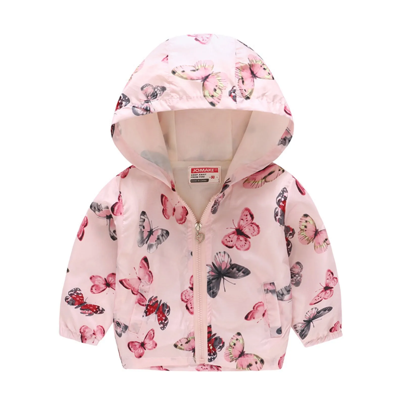 Kids Clothes Boys Jackets Children Hooded Zipper Windbreaker Baby Fashion Print Coat Infant Waterproof Hoodies For Girls