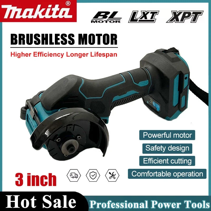 

Makita Cordless Angle Grinder 3 Inch Angle Grinder Cordless 3 Inch Electirc CUT OFF Tool Cutting Circular Saw Power Tool