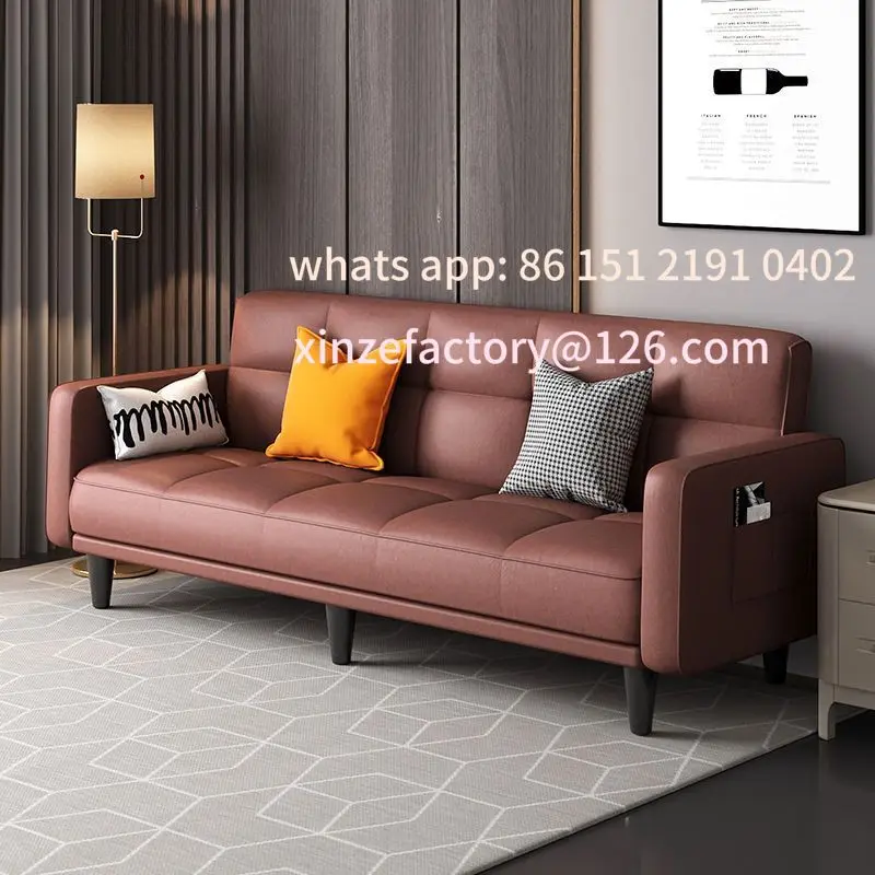 

Customizable folding sofa bed dual-purpose fabric simple single living room rental room bedroom fold