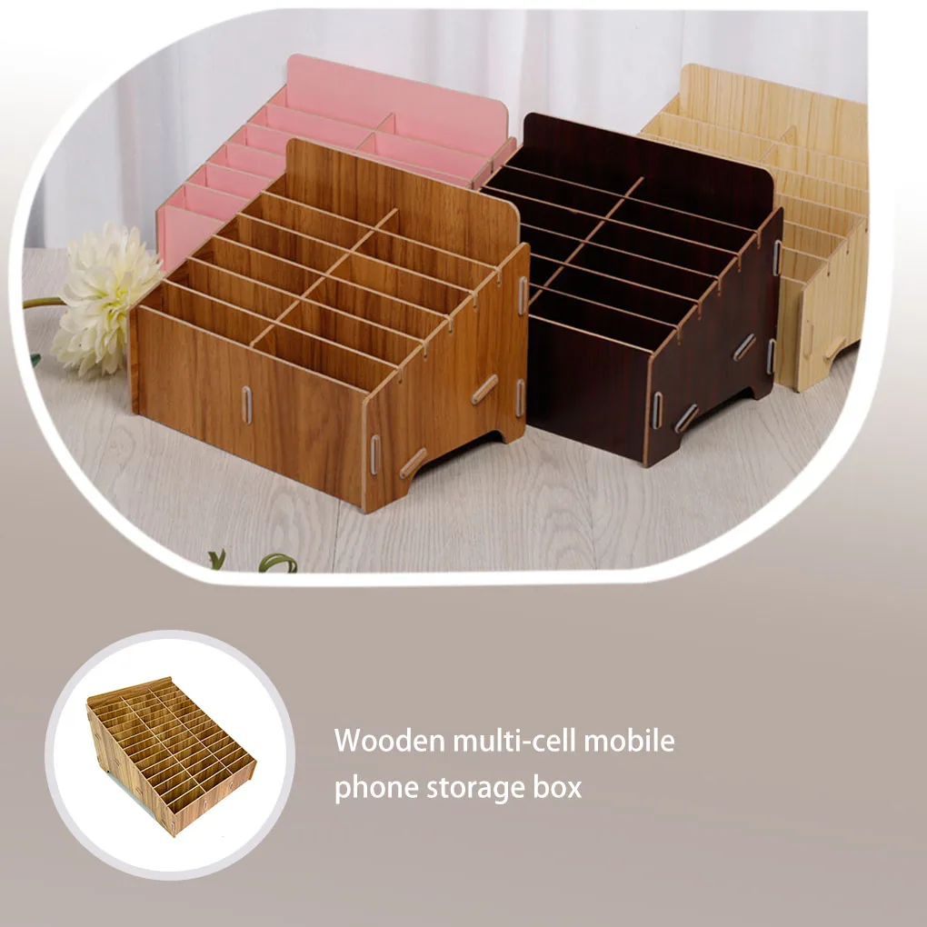 Cellphone Storage Box Portable 36 Grid University Container Organizer