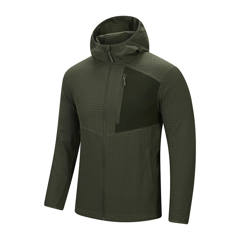 Spring and Autumn New Fashion Trend Outdoor Sports Long Sleeve Hoodie Men's Casual Loose Breathable Quick Drying Top YY96