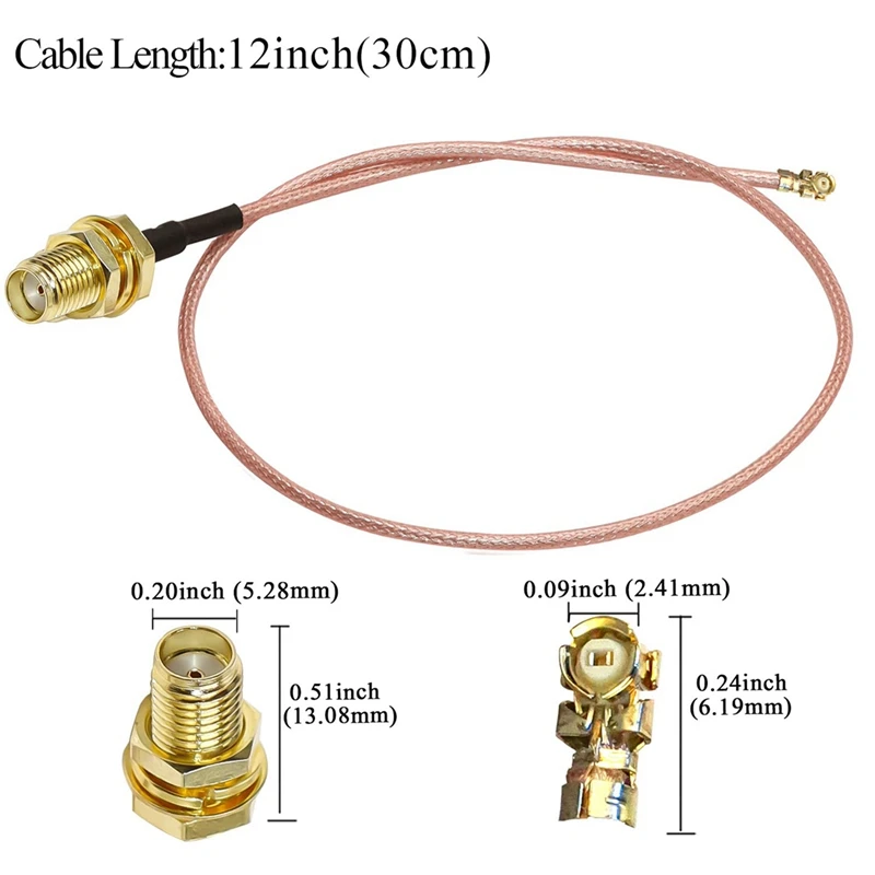 5 Pcs FL SMA Coax Cable SMA Female To U.FL IPX IPEX RF Coaxial RG178 Pigtail Jumper Cable For Wifi Router Antenna