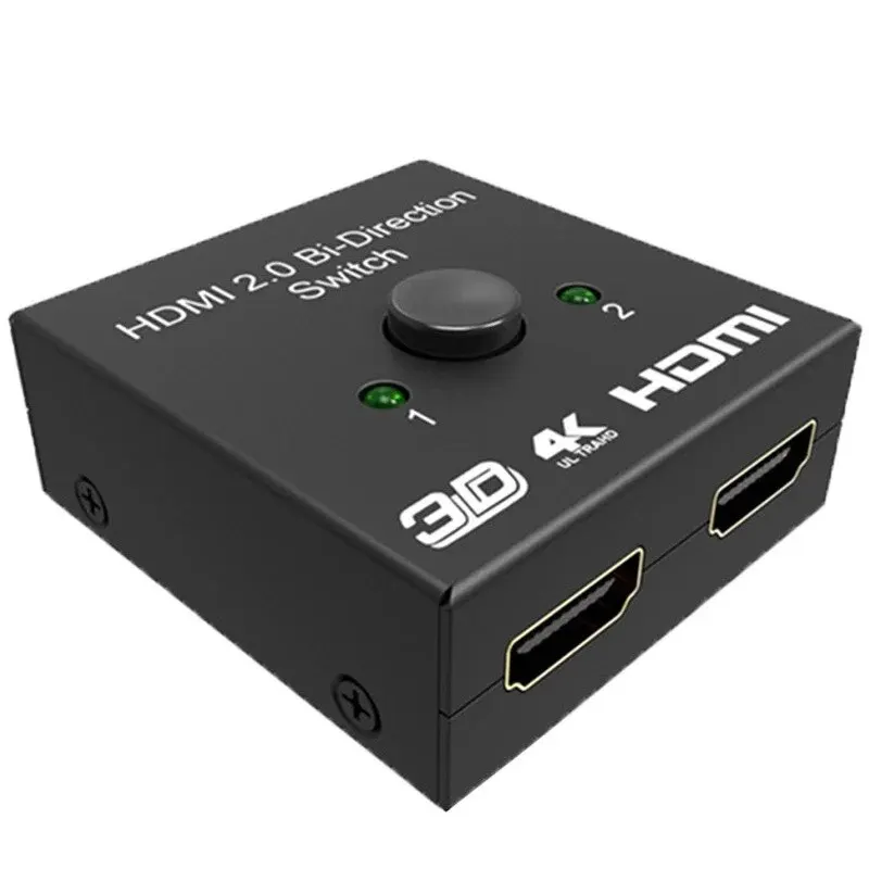 HDMI 2.0 Switch splitter 4K 60Hz Bi-direction HDMI Splitter HDMI AB Switch splitter 1X2 or 2X1 2 Ports Adapter for PS5 Xbox PS4