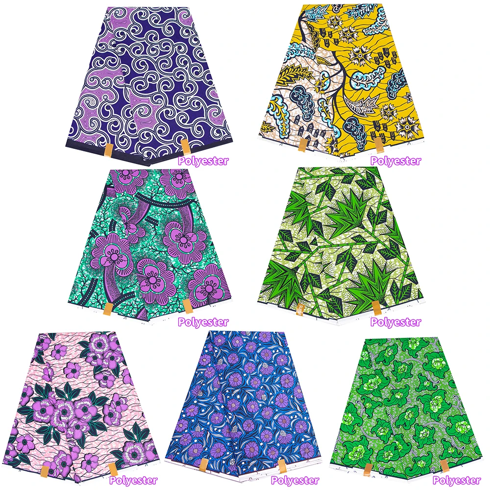 

BintaRealWax Versatile Wax Print and Scattered Cloth Material for DIY Crafting and Sewing Projects S-5