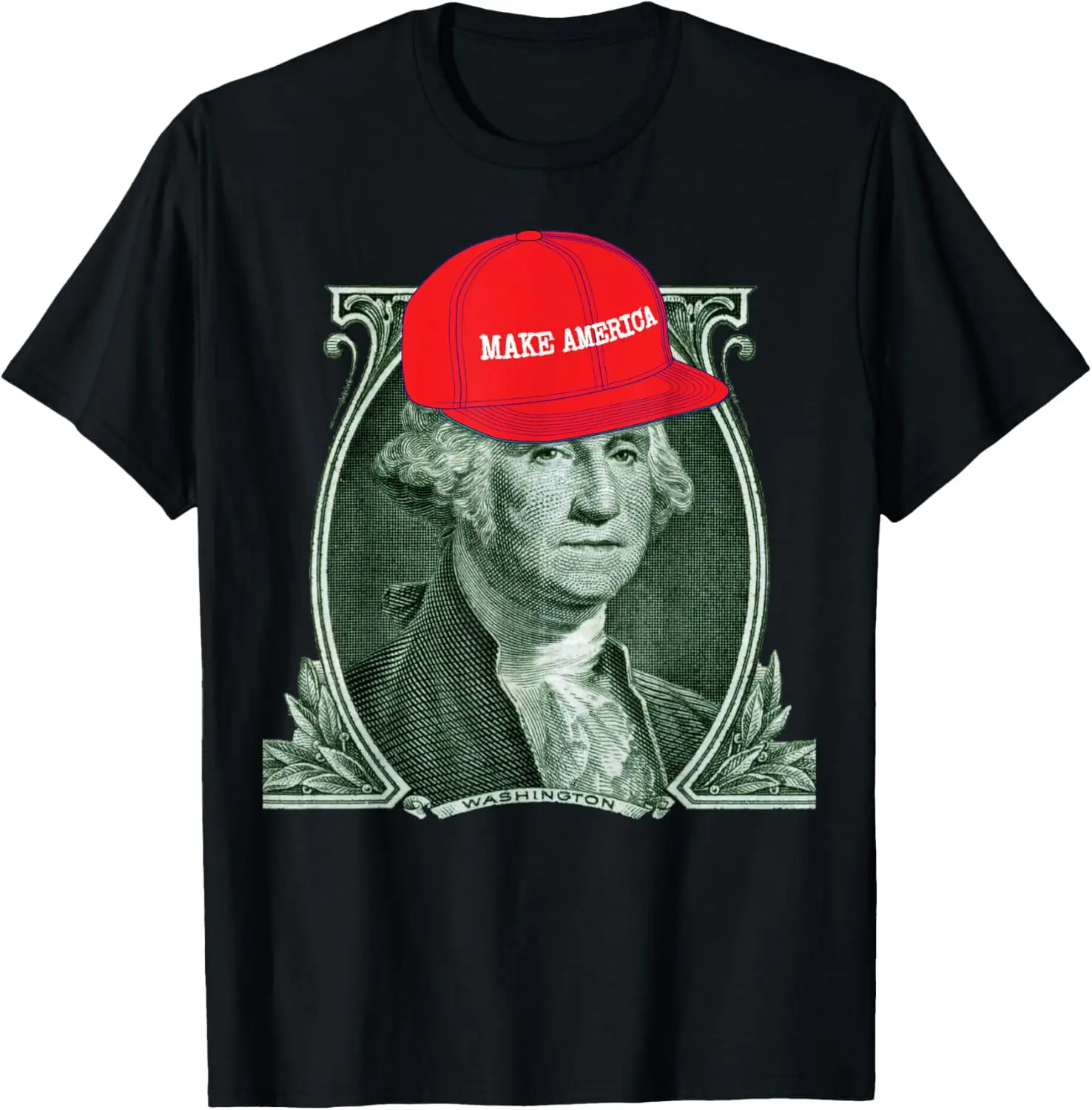 

George Washington Make America 4th of July Funny History Tee