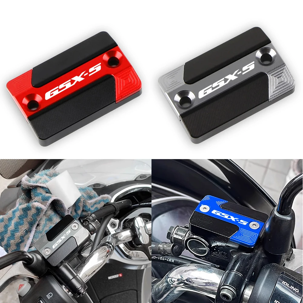 Fit For SUZUKI GSXS750 GSX-S750 2016-2021 2020 2019 Accessories Motorcycle CNC Brake Fluid Cap Master Cylinder Reservoir Cover