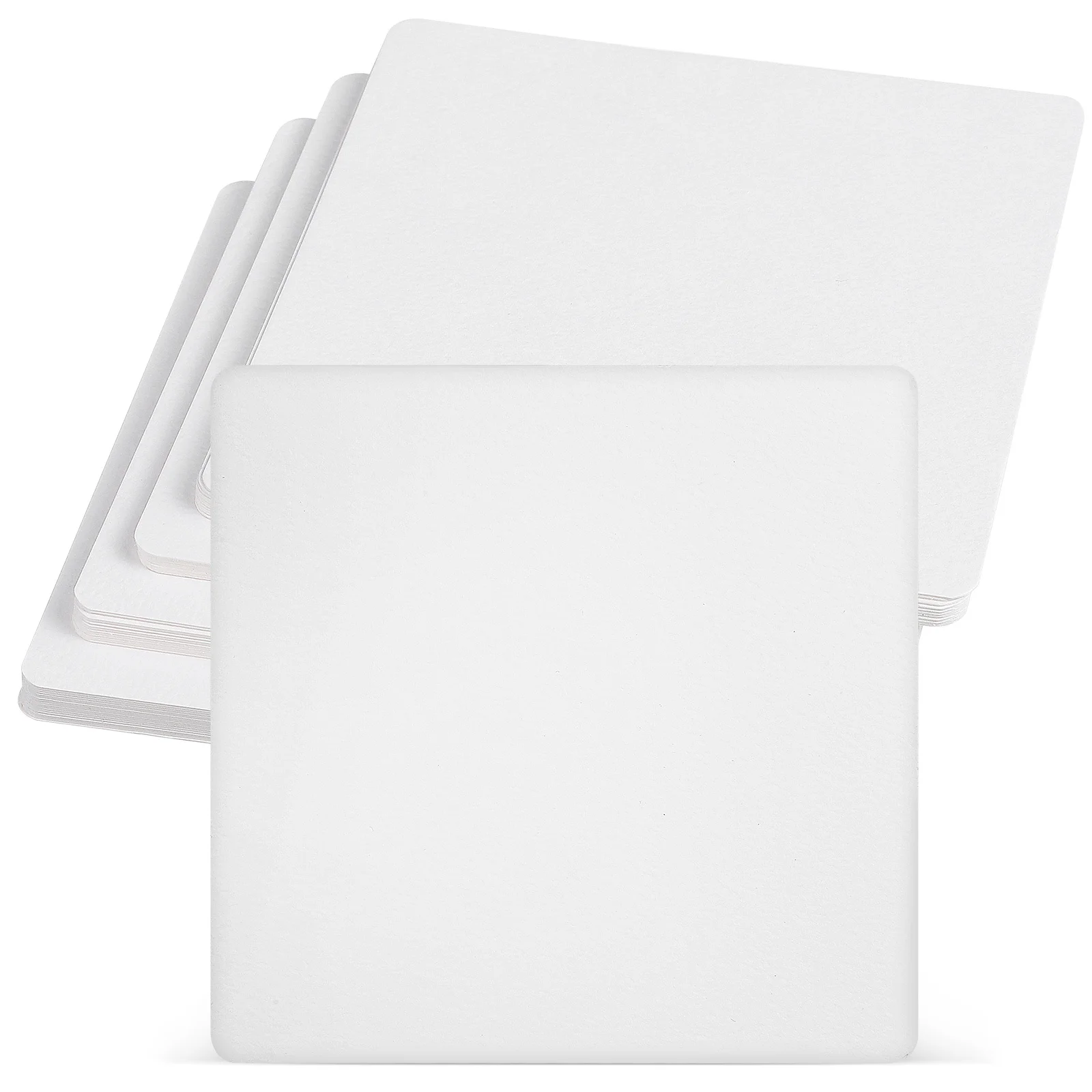 

50Pcs Blank Watercolor Cards Smooth Surface Strong Absorbency Tear Resistant for Artists Drawing Paper Drawing Paper Bulk